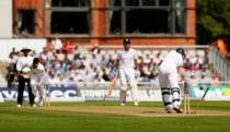 Britain Cricket - England v Pakistan - Second Test - Emirates Old Trafford - 22/7/16 England's Alex Hales is bowled by Pakistan's Mohammad Amir Action Images via Reuters / Jason Cairnduff Livepic