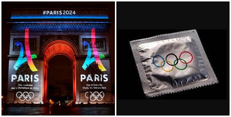 巴黎奧運7月26日至8月11日舉行，選手村特別發放22萬個保險套，以供運動員使用。(網上圖片)