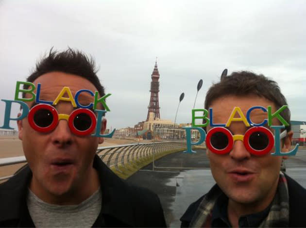 Ant and Dec appear to be having a whale of a time on holiday in Blackpool. Is there anything the pair don’t do together? Love their bromance.