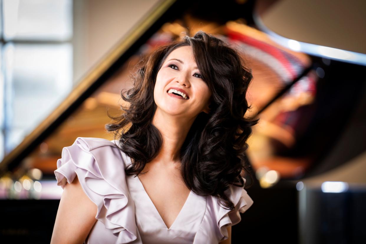 Boston pianist Yoko Miwa returns to the spotlight this Friday night, headlining Scullers Jazz Club in Boston with her trio, which includes her husband, Scott Goulding, on drums and bassist Brad Barrett.