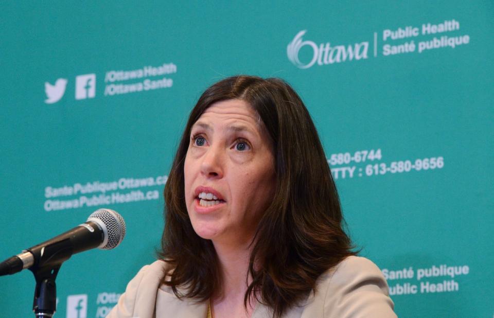 Dr. Vera Etches, Ottawa's medical officer of health, provides an update on the first confirmed case of novel coronavirus (COVID-19) in Ottawa March 11, 2020. 