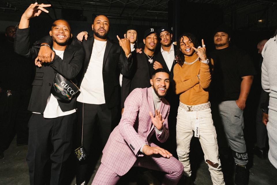 Producer Mike WiLL (second from left) and Swae Lee