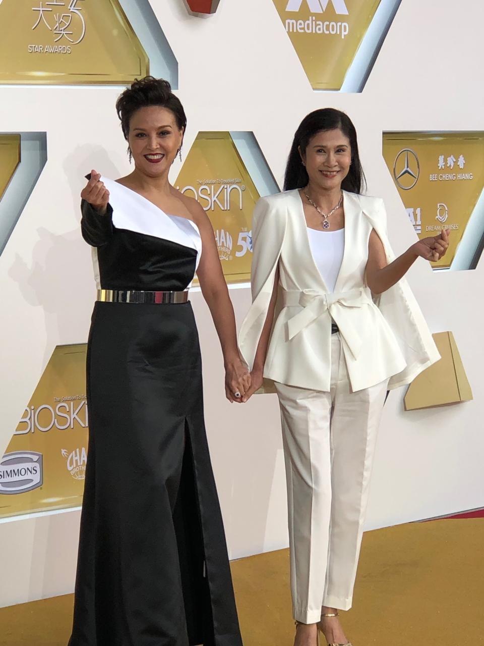 Aileen Tan and Lin Meijiao. (PHOTO: Reta Lee/Yahoo Lifestyle Singapore)