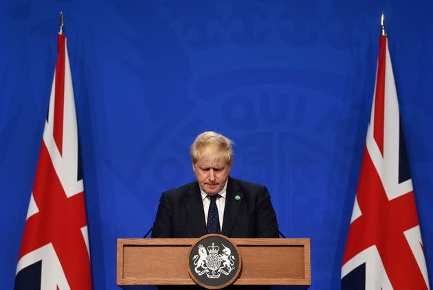 Boris Johnson will be holding a press conference on Tuesday at 4pm (Photo: TOBY MELVILLE via Getty Images)