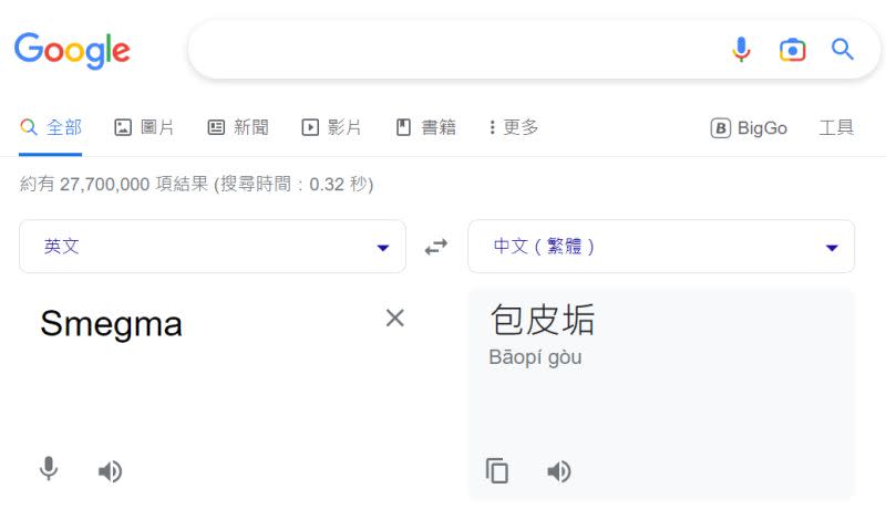 ▲英文單字實際上的意義嚇壞不少人，也有人提醒千萬別Google圖片。（圖／翻攝Google）