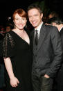 <p>Bryce Dallas Howard (M.J.’s rival Gwen Stacy) and Topher Grace (Spidey’s rival Eddie Brock/Venom) joined the festivities <em>Spider-Man</em> 3. (Photo: Evan Agostini/Getty Images) </p>