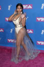 <p>Nicki Minaj zeigte viel Haut auf dem pinken Teppich. Quelle: Getty </p>