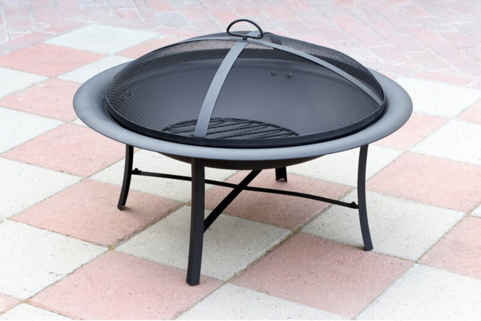 Steel Wood Burning Fire Pit (Credit: Wayfair)