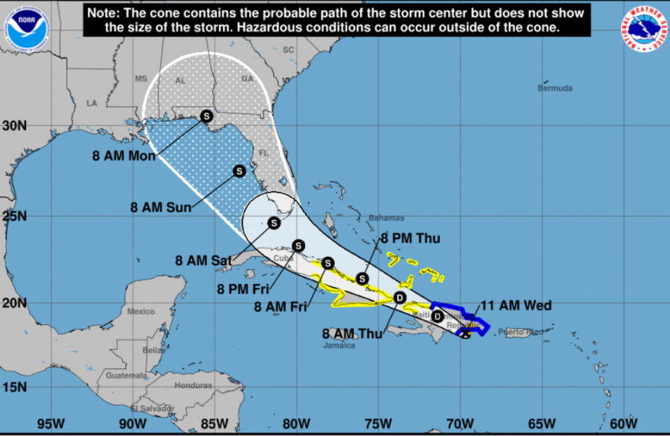 Forecasters are closely monitoring Tropical Storm Fred as it moves through the Caribbean Sea.