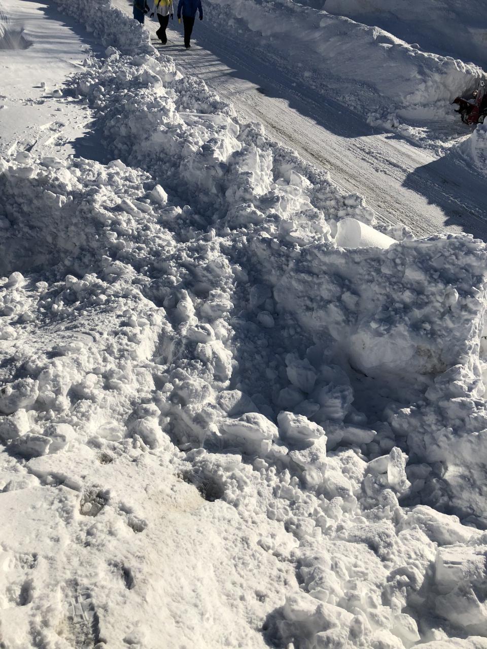 "@CityofStJohns will someone be by at some point when the roads are clear to remove large boulders of snow in driveways? I know everyone has snow - but it’s obvious that we were a dumping ground for the plow blade. Located in Cowan Heights." <a href="https://twitter.com/VicSeward/status/1219274302685700099" rel="nofollow noopener" target="_blank" data-ylk="slk:@VicSeward;elm:context_link;itc:0;sec:content-canvas" class="link ">@VicSeward</a>/Twitter