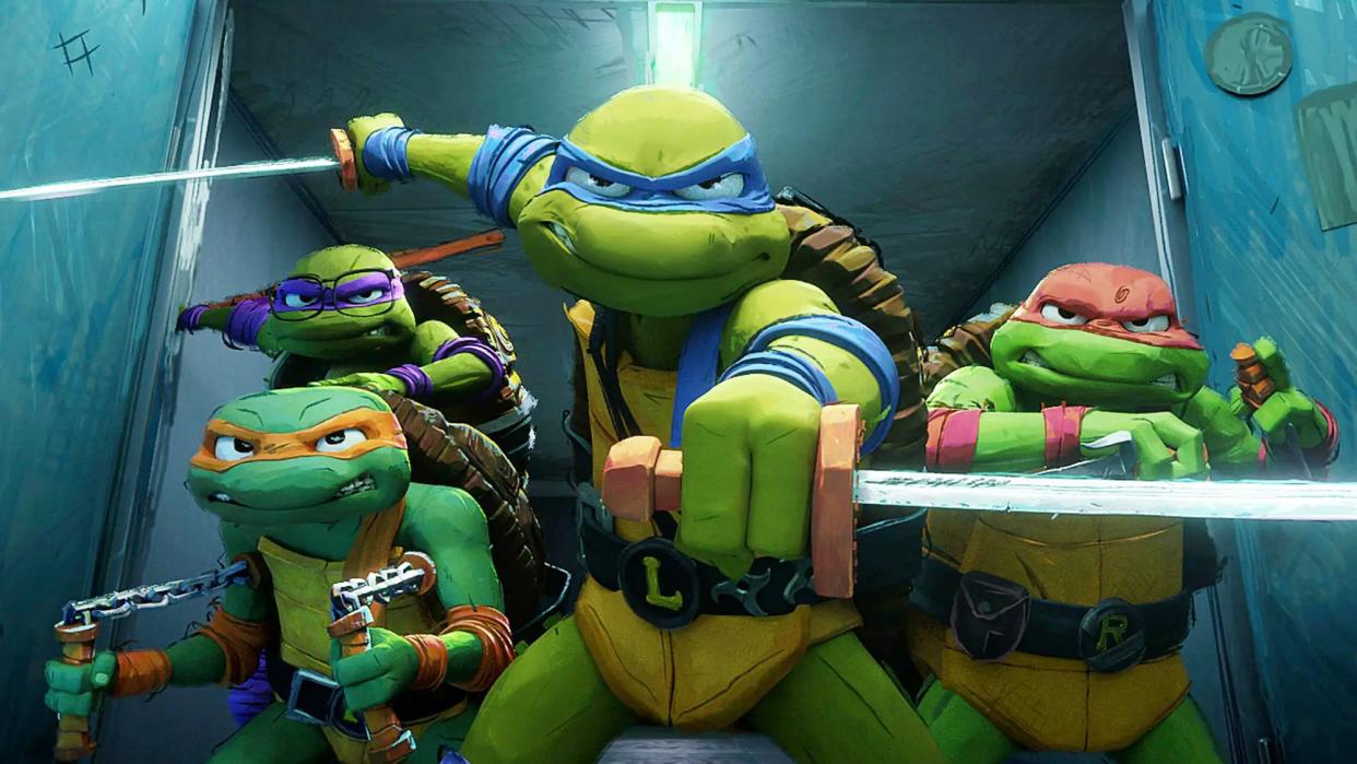  The Teenage Mutant Ninja Turtles in Mutant Mayhem 