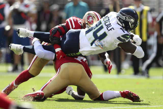 Seattle Seahawks beat San Francisco 49ers 28-21 for Russell Wilson's 100th  NFL win - Field Gulls