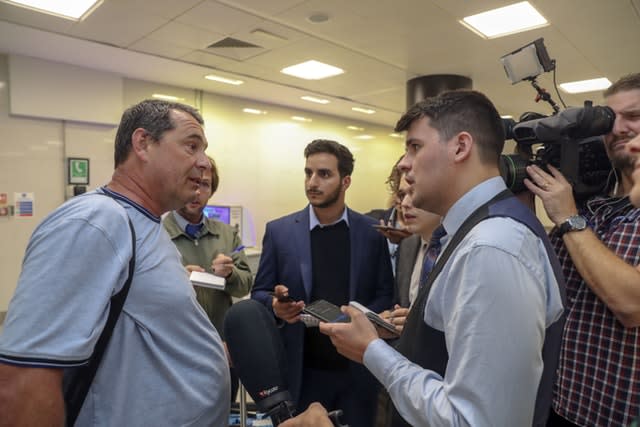 Holidaymakers were brought home on flights organised by the Civil Aviation Authority (Steve Parsons/PA)