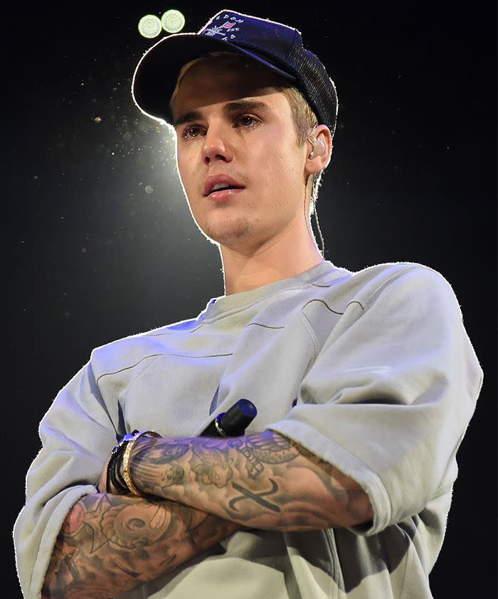 Justin Bieber Bursts Into Tears On Stage at Album Launch Show