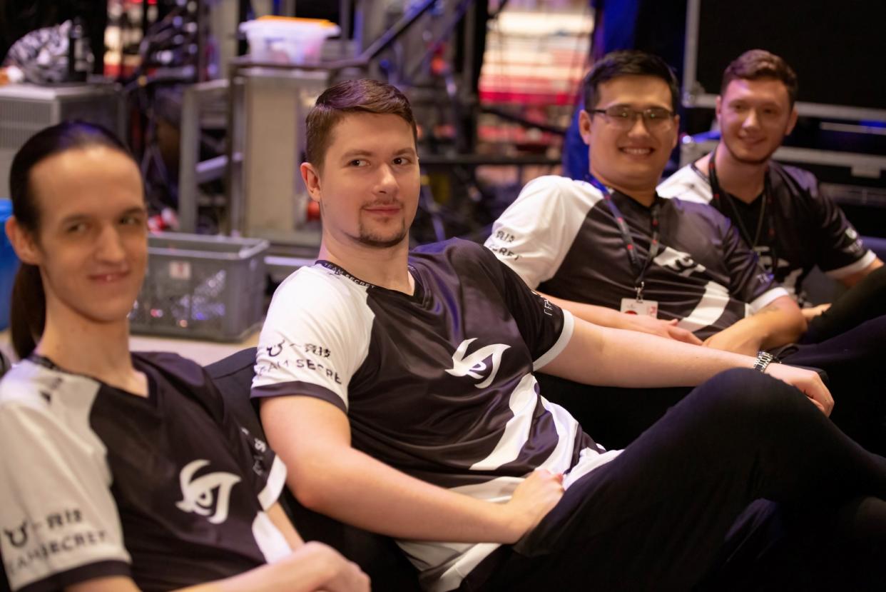 Team Secret captain Puppey (middle) doesn't feel that magical feeling in The International 11 that he has felt in all the past iterations of the tournament. (Photo: Valve Software)