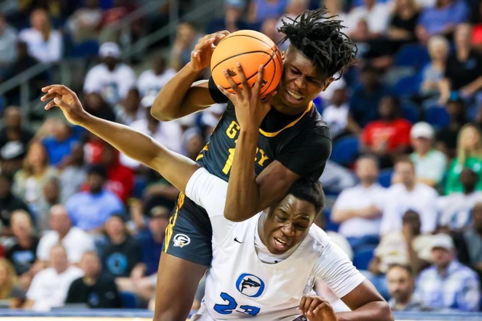 Gray Collegiate defeated sister charter school Oceanside Collegiate March 3 in the Class 2A basketball championship.