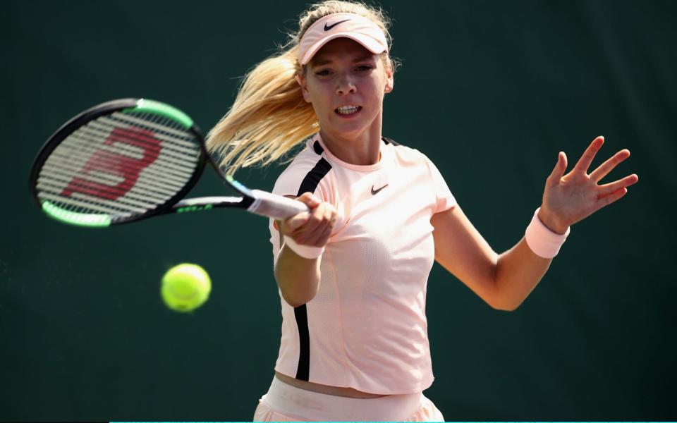 Katie Boulter took nine games off Su-Wei Hsieh at the Miami Open - Getty Images North America