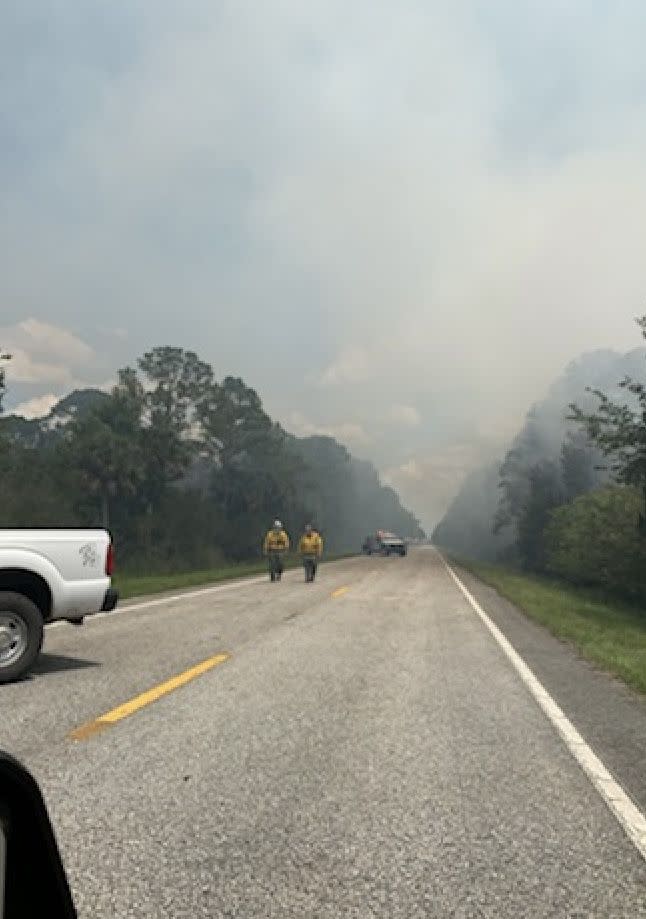 15-acre wildfire affects traffic in Seminole County