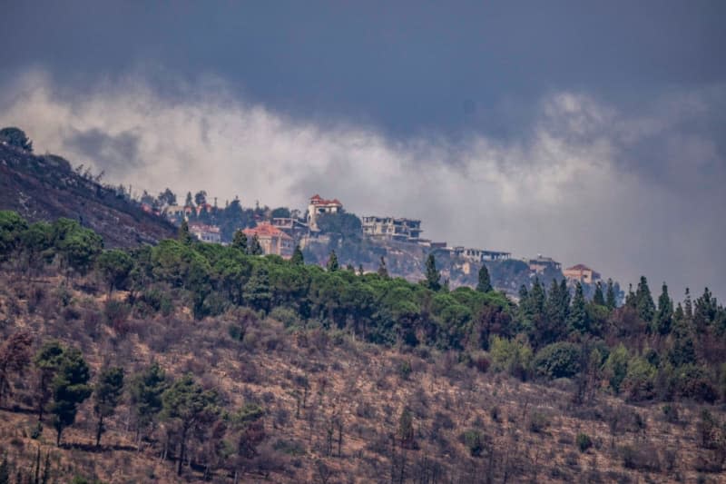 A view of destroyed houses on the Lebanese-Israeli border. The Israeli Defence Forces (IDF) had begun "targeted ground raids based on precise intelligence," the IDF said in a post on social media platform X. "These targets are located in villages close to the border and pose an immediate threat to Israeli communities in northern Israel." Ilia yefimovich/dpa