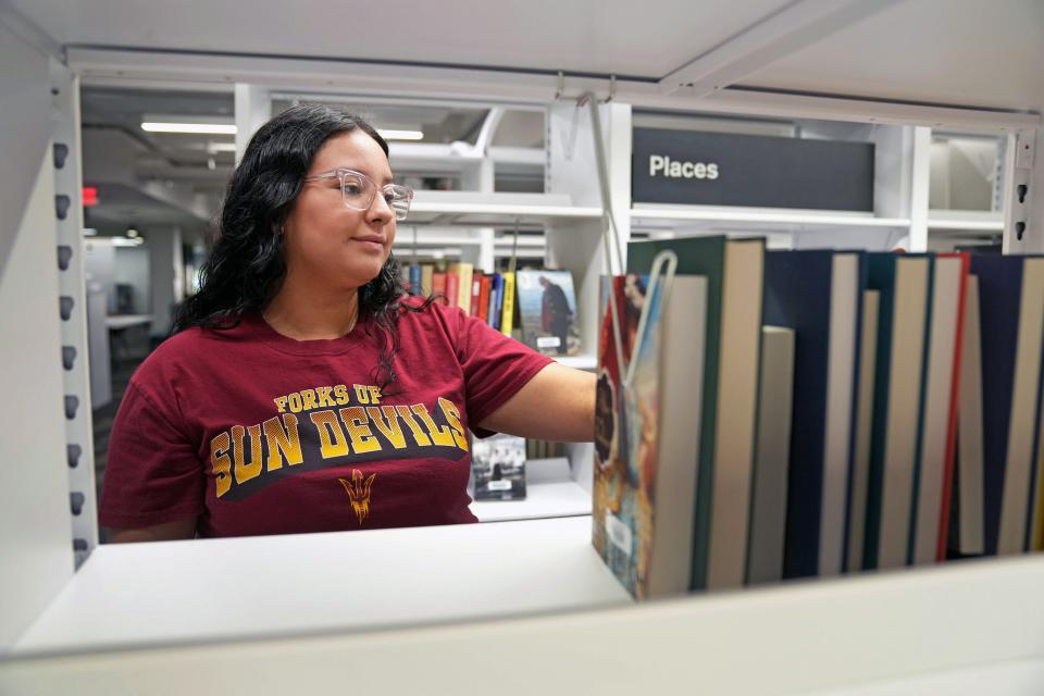 Deyanira Galaviz, 19, of Mesa, is among the growing numbers of Latino students enrolled at Arizona State University.