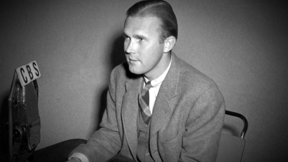 George Polk of CBS News, pictured in August 1946.  / Credit: CBS via Getty Images