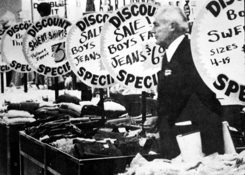 <p>“I knew we were onto something. I knew in my bones it was going to work." —Sam Walton, pictured inside the first Wal-Mart<br></p><p>Photo: Courtesy of The Walmart Museum</p>