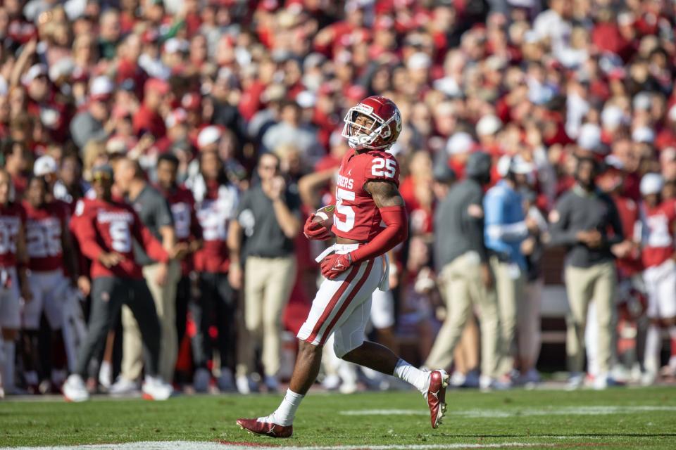 OU defensive back Justin Broiles has played in 54 games with 24 starts — including nine each of the last two seasons.