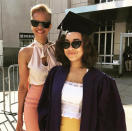 <p>Spike Lee played photog at the graduation of his daughter Satchel Lee from NYU Tisch School of the Arts on May 17. “Whew Lawd, Time Flies,” the director captioned the pic. “Tonya And I Are Very Proud Of Satchel And Expect Big Things From Her (Brother Jackson Also). God Is Great.” (Photo: Spike Lee via Instagram) </p>