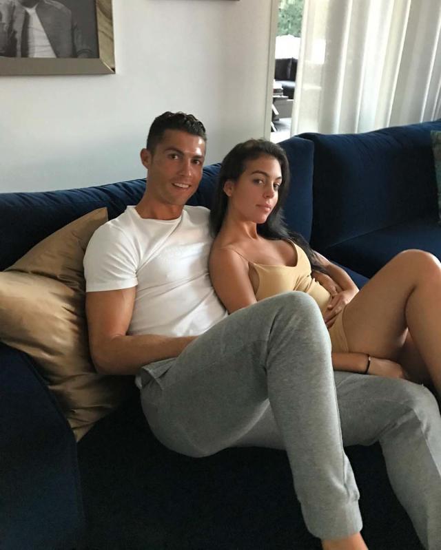 Cristiano Ronaldo and Georgina Rodriguez cosy up in a sweet snap