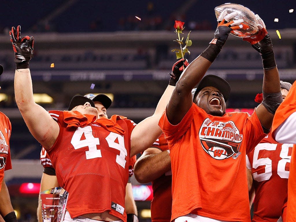 Montee Ball and Chris Borland helped Wisconsin win the Stagg Championship Trophy in 2012. Five years later they helped the university make a groundbreaking addition to their athletic trainers.