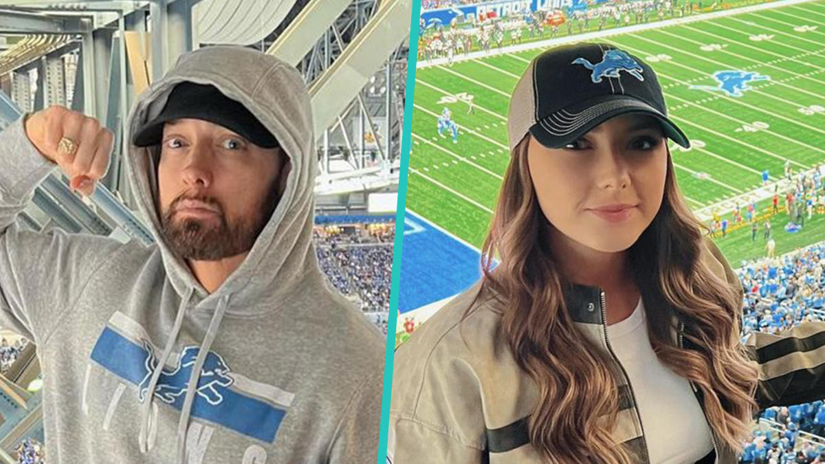 Eminem's daughter makes subtle nod to Taylor Swift at Lions game