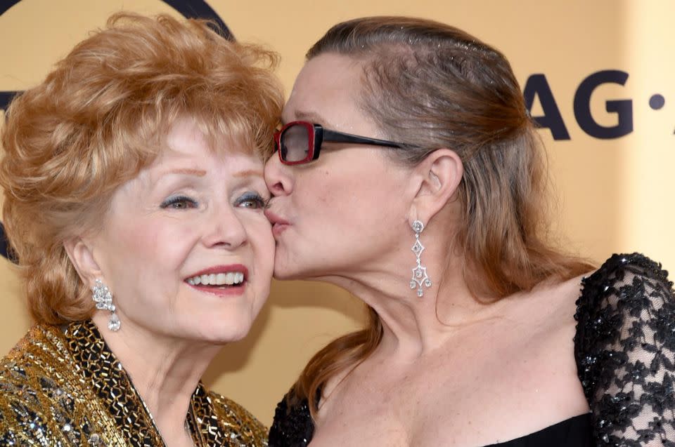 Carrie died in December last year, one day before her mother passed away. Photo: Getty