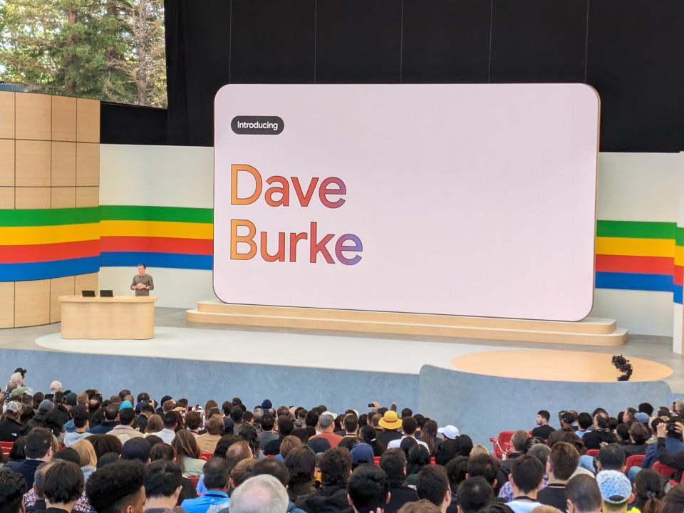 Dave Burke talking deeper Gemini integration in Android at Google I/O. 
