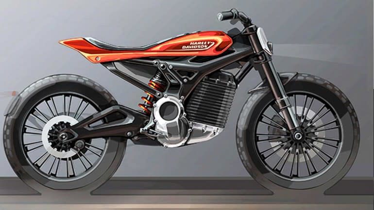 One of the proposed Harley electric bikes.