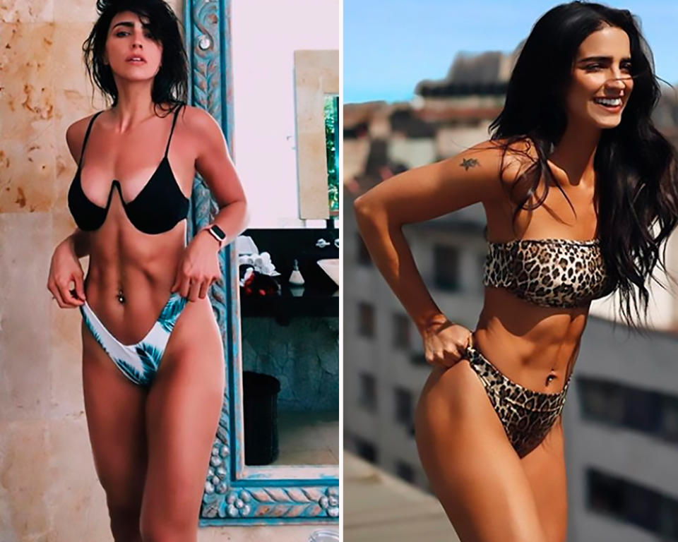 Mexican actress Barbara de Regil in a bikini