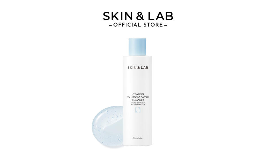 A product image of Skin & Lab Hybarrier Hyaluronic Capsule Cleanser.