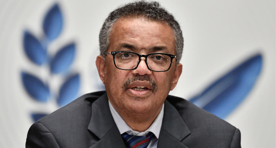 World Health Organisation chief Tedros Adhanom Ghebreyesus.