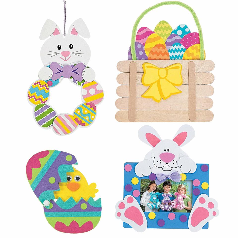 <a href="https://amzn.to/2IzVkyL" rel="nofollow noopener" target="_blank" data-ylk="slk:Easter Craft Kits, Set of 4;elm:context_link;itc:0;sec:content-canvas" class="link ">Easter Craft Kits, Set of 4</a> (Photo: Amazon)