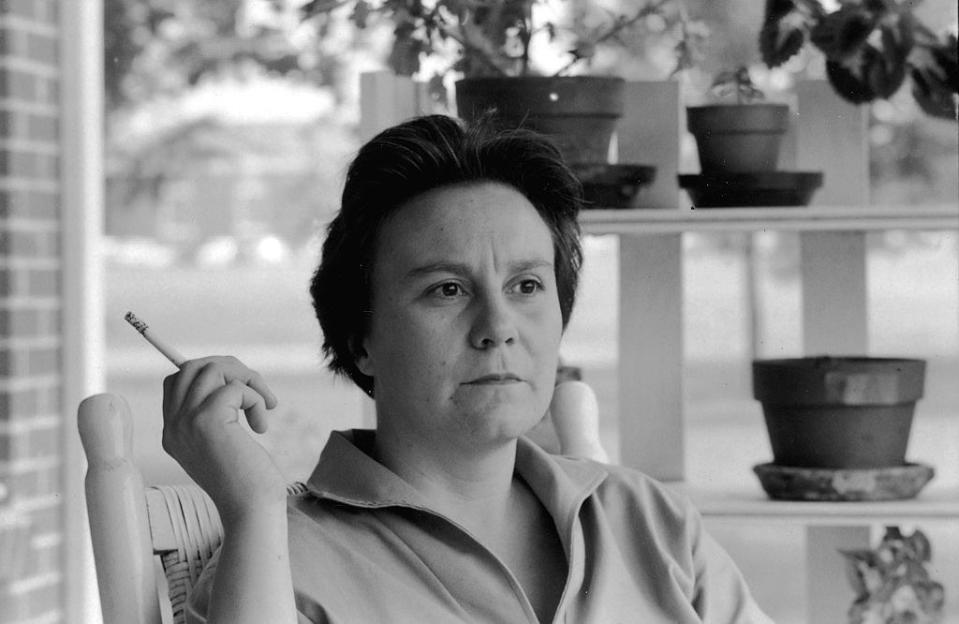 closeup of harper lee