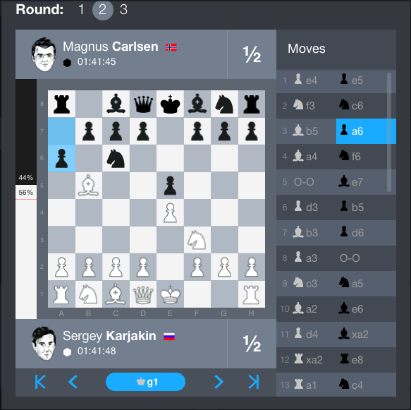 Magnus shows how to play the Ruy Lopez opening (Morphy Defense) 