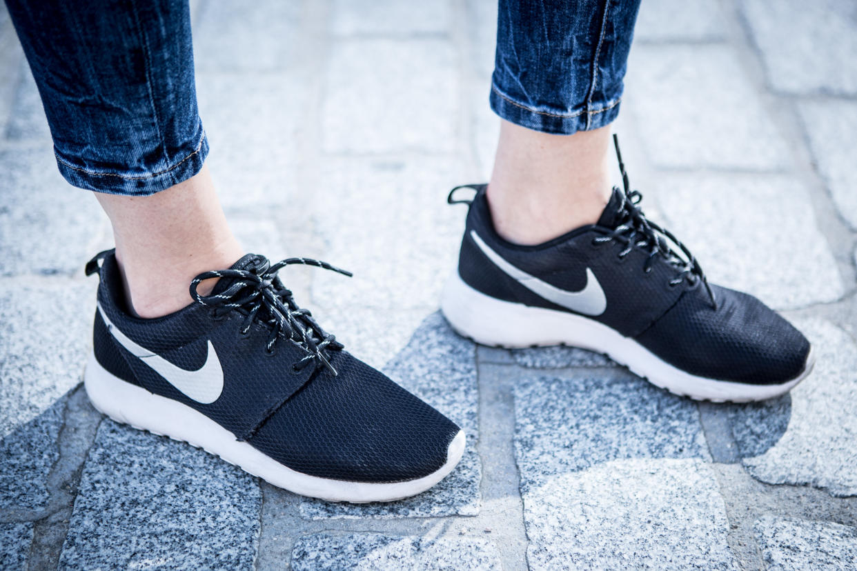 MADRID, SPAIN - MAY 11:  Sandra wears Nike trainers, Pull&Bear jacket and Zara trousers and t-shirt on May 11, 2015 in Madrid, Spain.  (Photo by Pablo Cuadra/Getty Images)