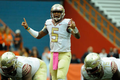 Jameis Winston completed 83.3 percent of his passes against Syracuse. (USAT)