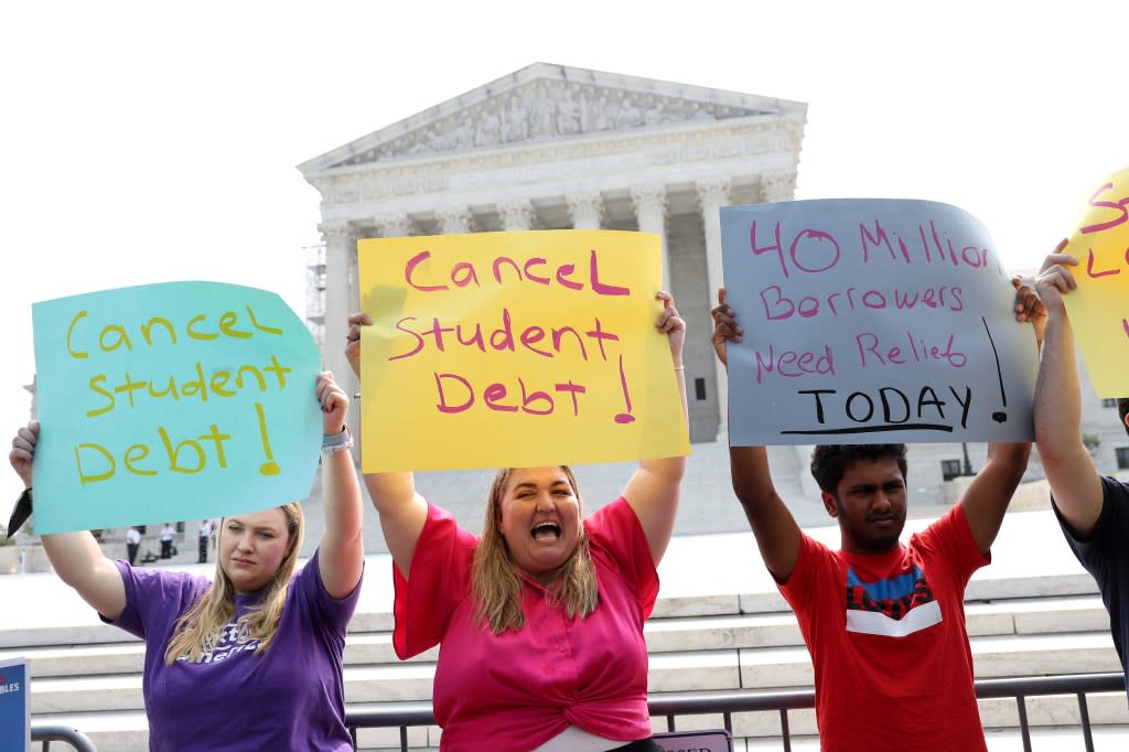 Alabama, Arkansas, Florida, Georgia, Missouri, North Dakota and Ohio sued Biden, Education Secretary Miguel Cardona and his department for the plan to forgive $146.9 billion in student debt. Getty Images