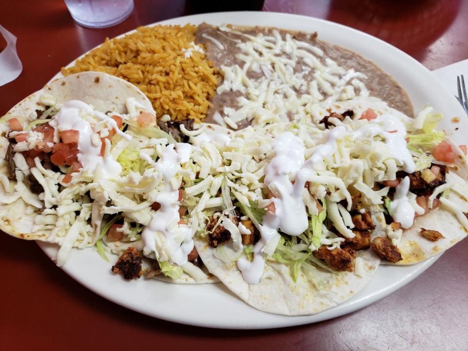 Tacos from El Jarochito in Galesburg.