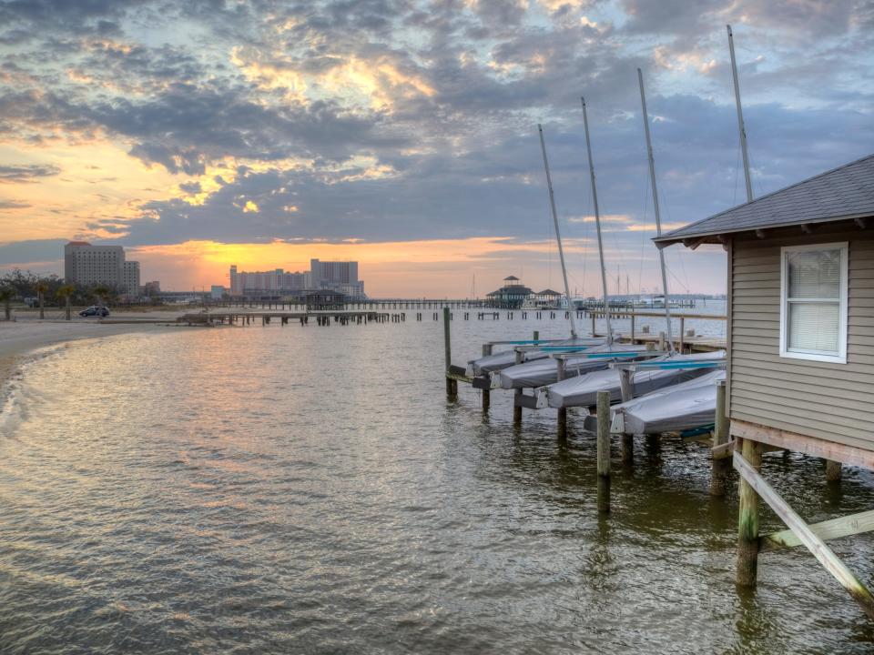 Biloxi Beach in Mississippi.