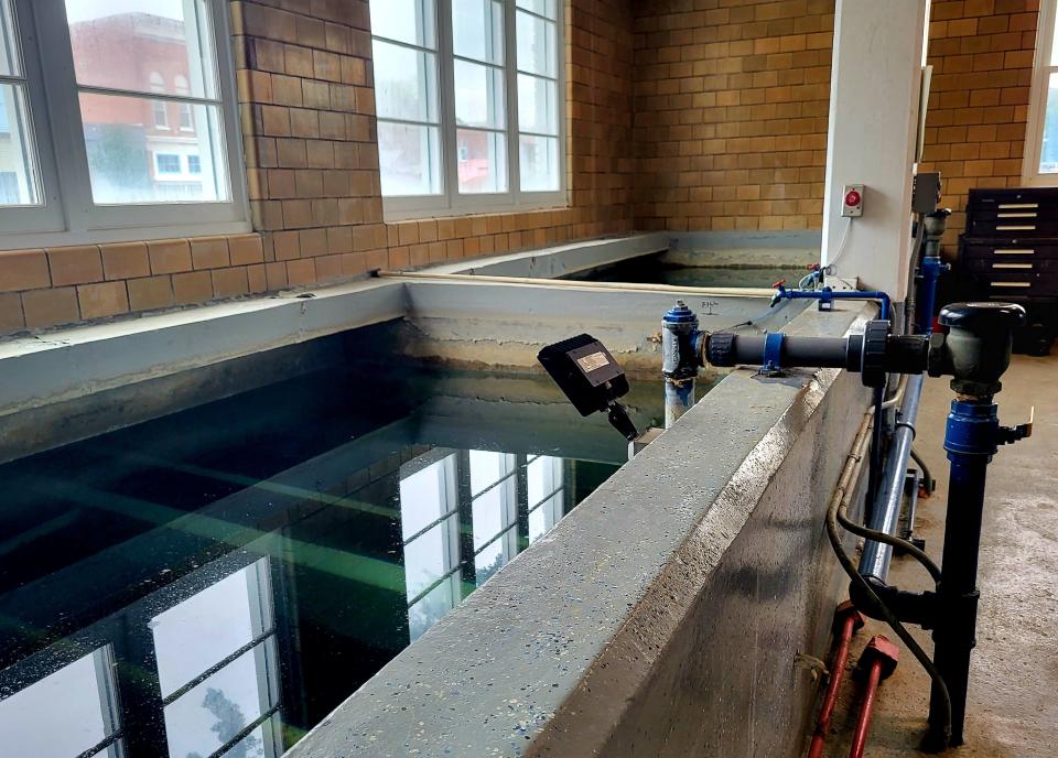 As part of a massive project, which is expected to be supported by a state grant and loan, materials in filters at Marine City's water treatment plant, pictured on Thursday, Sept. 28, 2023, will be replaced.