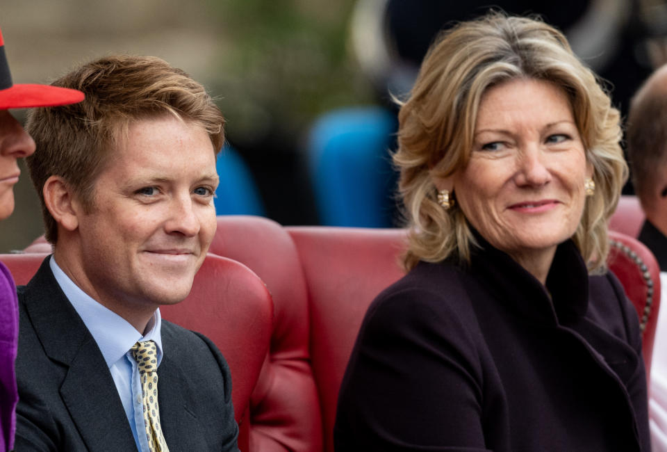 Hugh Grosvenor, Duke of Westminster, with his mother Natalia Grosvenor, Duchess of Westminster. Photo: Getty Images