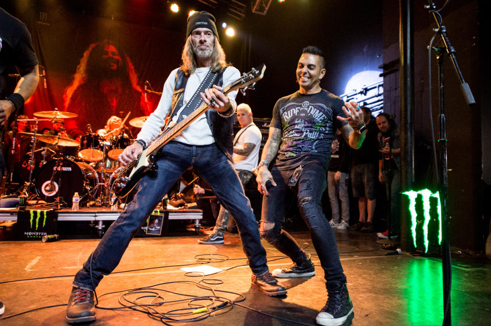 Rex Brown (Pantera, Kill Devil Hill) and Jose Mangin (SiriusXM) at Dimebash 2018