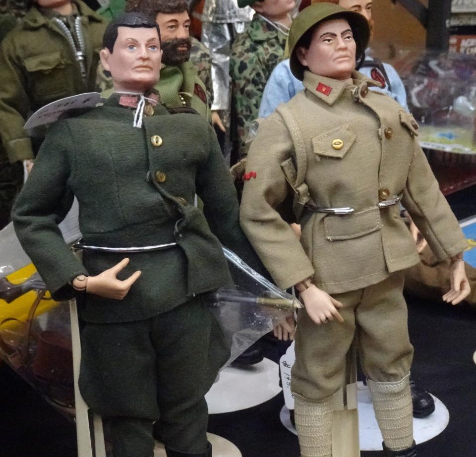 G.I. Joes were popular in other countries too. These vintage dolls action figures are from Germany and Japan