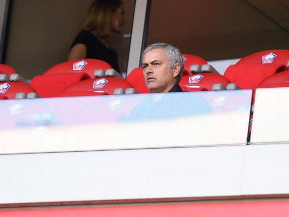 Jose Mourinho attends Lille’s home match vs Montpellier (LOSClive)